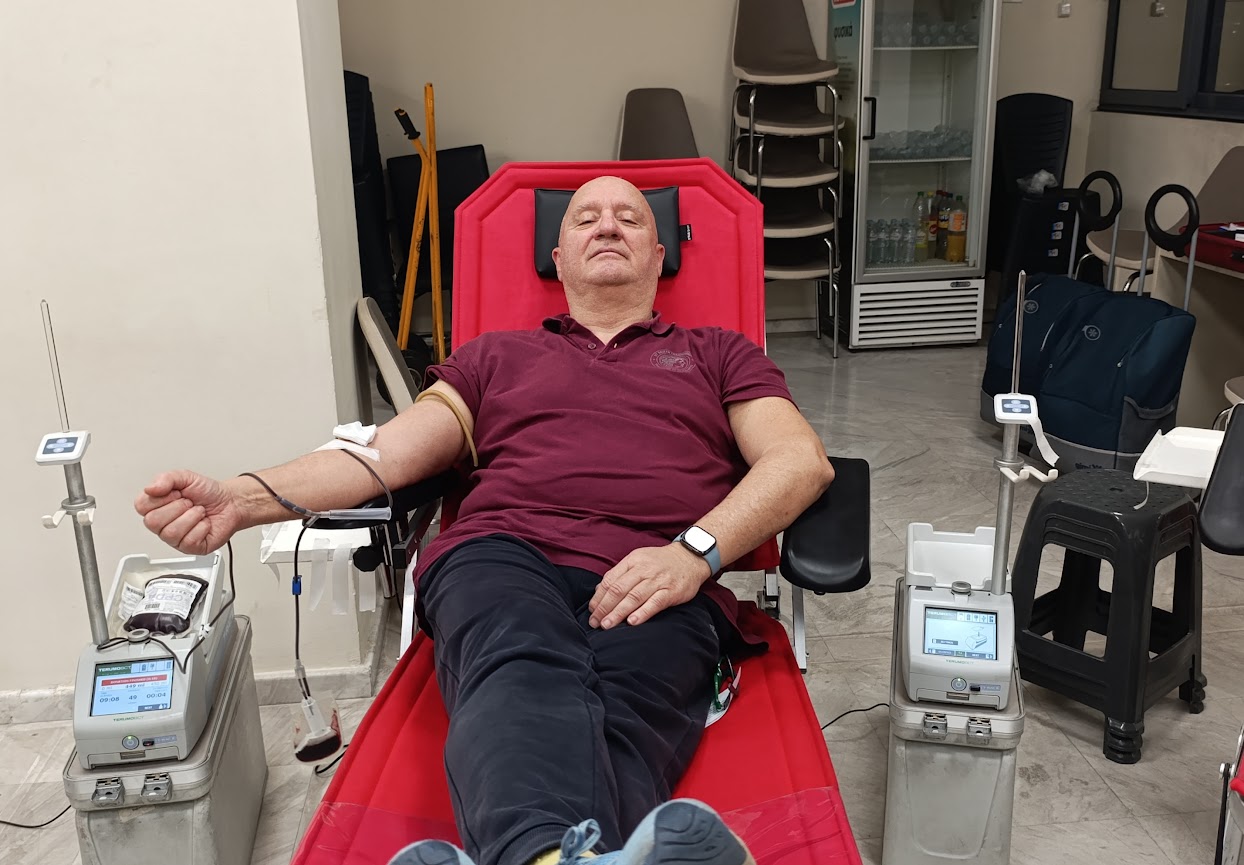 Συμμετείχα στην εθελοντική αιμοδοσία για την Τράπεζα αίματος του Δήμου Νεάπολης - Συκεών